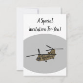 Chinese militaire helikopterillustratie kaart (Achterkant)