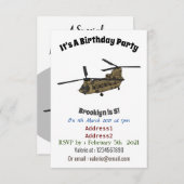 Chinese militaire helikopterillustratie kaart (Voorkant / Achterkant)