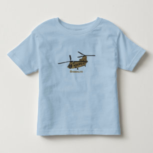 Chinese militaire helikopterillustratie kinder shirts