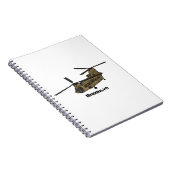 Chinese militaire helikopterillustratie notitieboek (Rechterzijde)