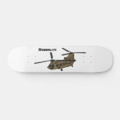 Chinese militaire helikopterillustratie persoonlijk skateboard (Horizontaal)
