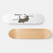 Chinese militaire helikopterillustratie persoonlijk skateboard (Horizontaal)
