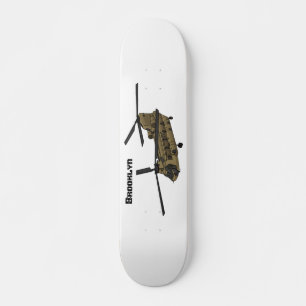 Chinese militaire helikopterillustratie persoonlijk skateboard