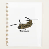 Chinese militaire helikopterillustratie planner (Voorkant)