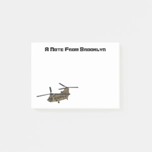 Chinese militaire helikopterillustratie post-it® notes