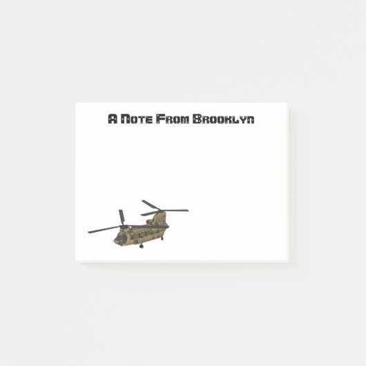 Chinese militaire helikopterillustratie post-it® notes (Voorkant)