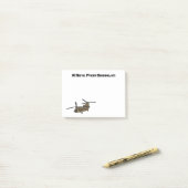 Chinese militaire helikopterillustratie post-it® notes (Op bureau)