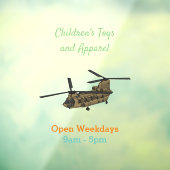 Chinese militaire helikopterillustratie raamsticker (Vel 3)