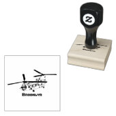 Chinese militaire helikopterillustratie rubberstempel (Gestempeld)