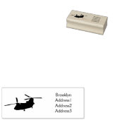 Chinese militaire helikopterillustratie rubberstempel (Gestempeld)