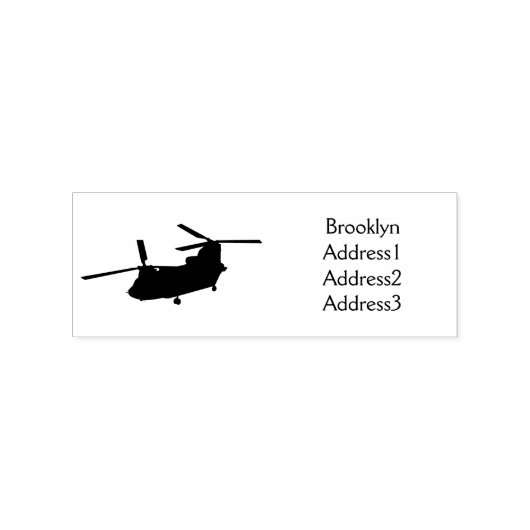 Chinese militaire helikopterillustratie rubberstempel (Afrduk)