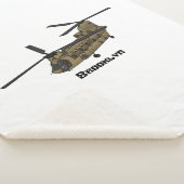 Chinese militaire helikopterillustratie sherpa deken (3/4)