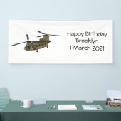 Chinese militaire helikopterillustratie spandoek (Beurs)