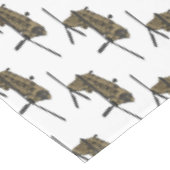 Chinese militaire helikopterillustratie tafelkleed (Gekanteld)