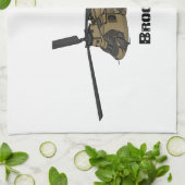 Chinese militaire helikopterillustratie theedoek (Gevouwen)