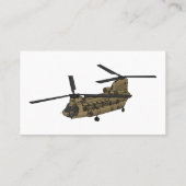 Chinese militaire helikopterillustratie visitekaartje (Achterkant)