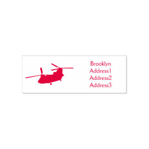 Chinese militaire helikopterillustratie zelfinktende stempel