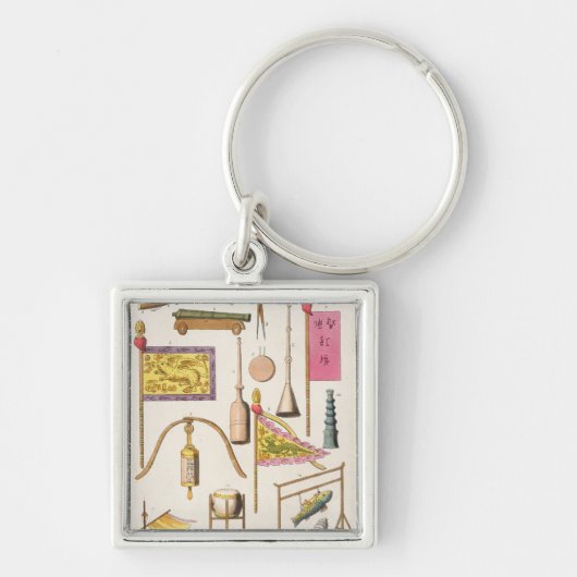 Chinese militaire uitrusting, geïllustreerd uit "L Sleutelhanger (Voorkant)