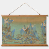 Chinese Ming Dynasty Reis naar Shu Landscape Hangend Wandkleed (Voorkant)