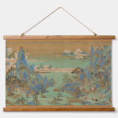 Chinese Ming Dynasty Reis naar Shu Landscape Hangend Wandkleed (Voorkant 2)