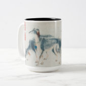 Chinese Mok van het Jaar van het schilderen van de (Voorkant links)