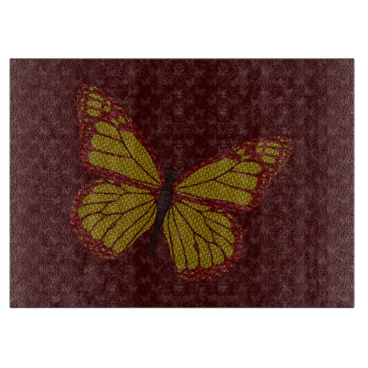 Chinese monarch glas snijplank (Voorkant)