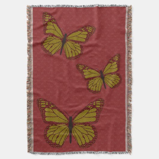 Chinese monarch gooien deken (Voorkant Verticaal)