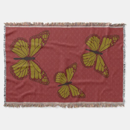 Chinese monarch gooien deken (Voorkant)