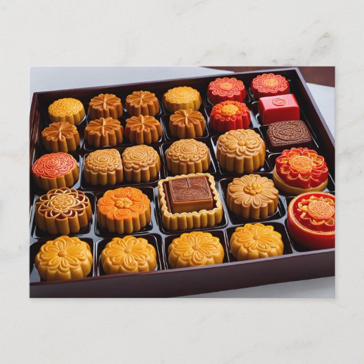 Chinese mooncakes, Postcrossing Briefkaart (Voorkant)