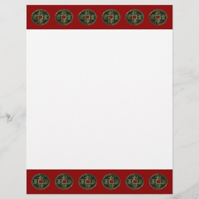 Chinese munten Letterhead (Voorkant)
