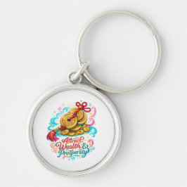Chinese Munten Lucky Charm Ronde Sleutelhanger | F