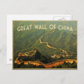 Chinese muur briefkaart (Voorkant / Achterkant)