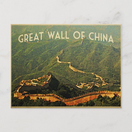 Chinese muur briefkaart (Voorkant)