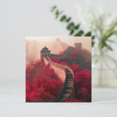 Chinese Muur in het najaar - Schilderachtig rood (Staand voorkant)