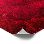 Chinese Muur in het najaar - Schilderachtig rood Poster (Hoek)