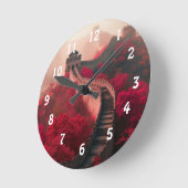 Chinese Muur in het najaar - Schilderachtig rood Ronde Klok (Hoek)