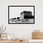 Chinese muur in Peking 1918 Poster (Keuken)