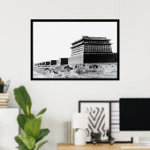 Chinese muur in Peking 1918 Poster (Thuiskantoor)