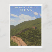 Chinese Muur Reizen Briefkaart (Voorkant)