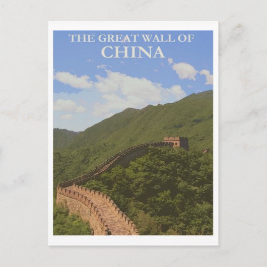  Chinese Muur Reizen Briefkaart (Voorkant)