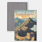  Chinese Muur Reizen Magneet (Voorkant / Achterkant)
