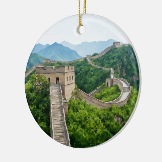 Chinese Muur Waterverf Ornament (Links)