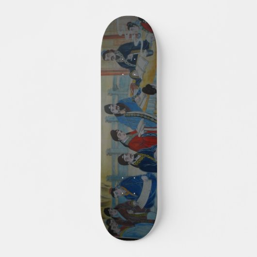 Chinese Muurschildering Skateboard (Voorkant)