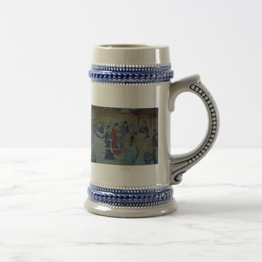 Chinese Muurschilderingen Bierpul (Rechts)