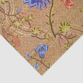 Chinese Nanjing Keizerlijke Rood-Gouden Brokaat Tissuepapier (Detail)