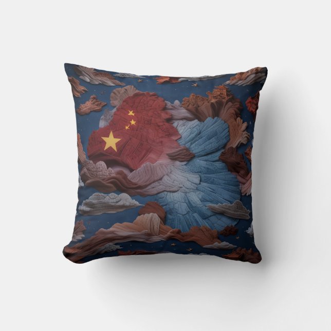 chinese nationale dag kussen (Voorkant)