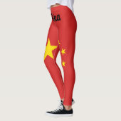 Chinese nationale vlag aanpassen leggings (Links)