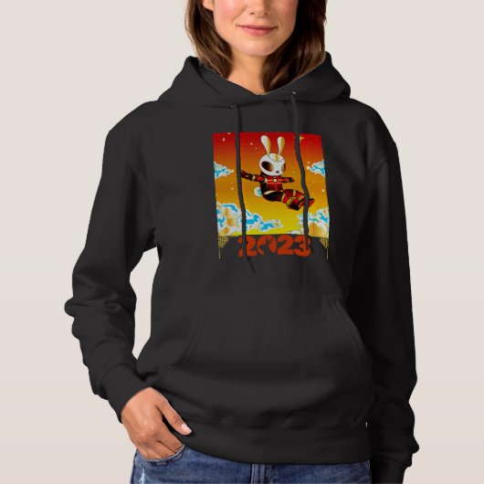 Chinese New Year 2023 Year Of The Rabbit 2023 Wome Hoodie (Voorkant)