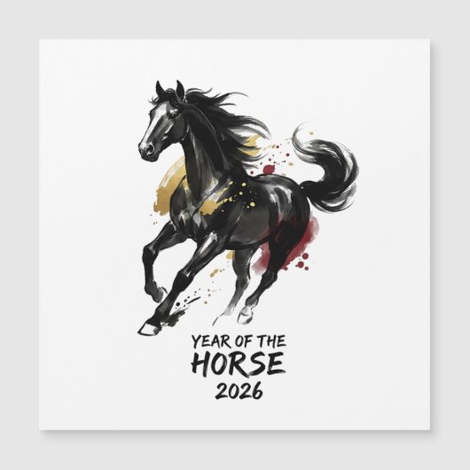 Chinese New Year 2026 Horse Art (Voorkant)