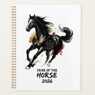 Chinese New Year 2026 Horse Art Planner